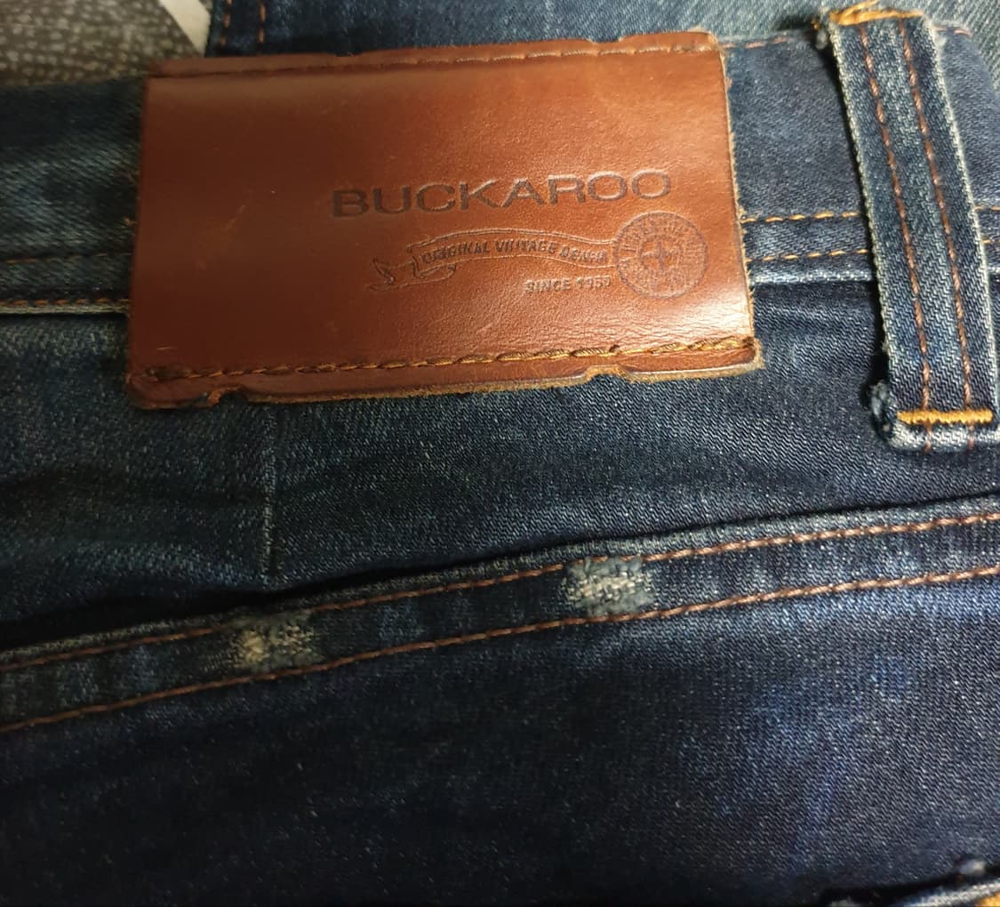 버커루 스판 빈티지워싱 디스트로이드 라이더 데님팬츠 (34) 상품이미지6