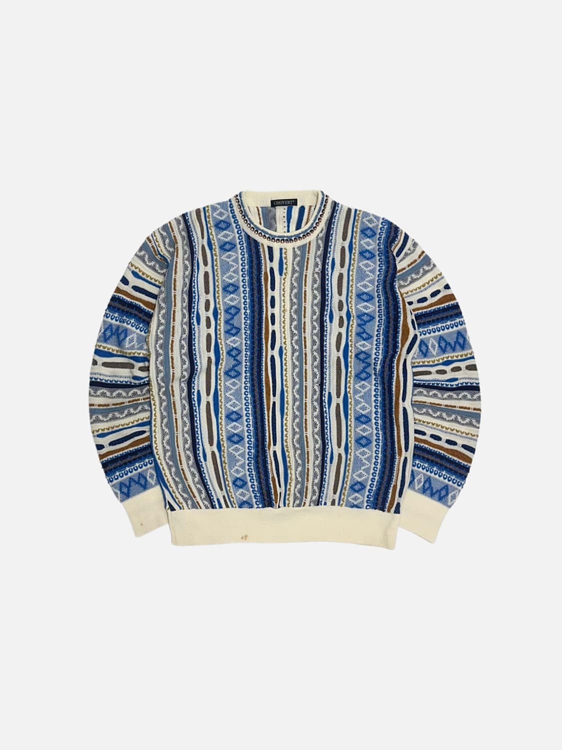 CHOVERT 빈티지 3D 케이블 니트 상품이미지1