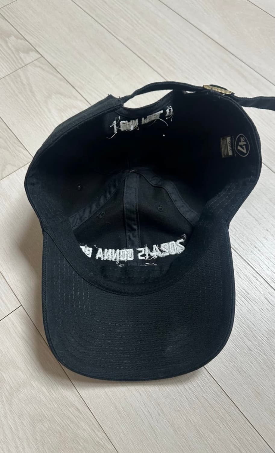 Nptsss 47브랜드 볼캡 블랙 2024 자수 제니모자 상품이미지2