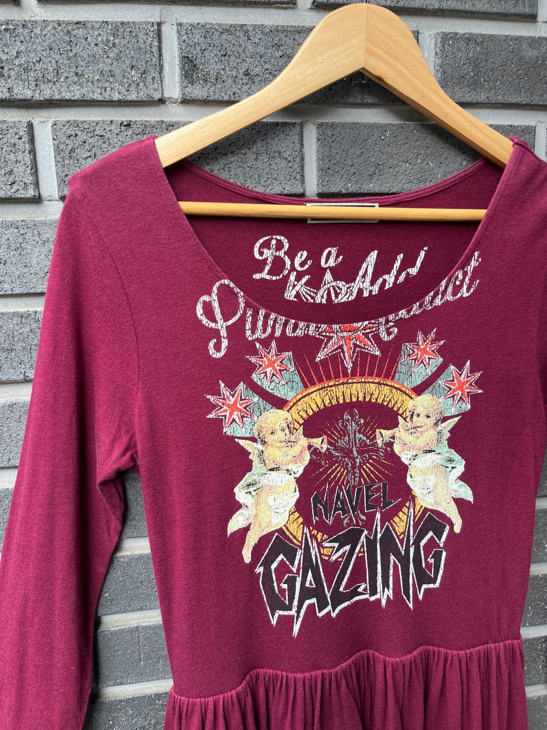 Jouetie 앤젤 코튼 원피스 버건디 상품이미지4