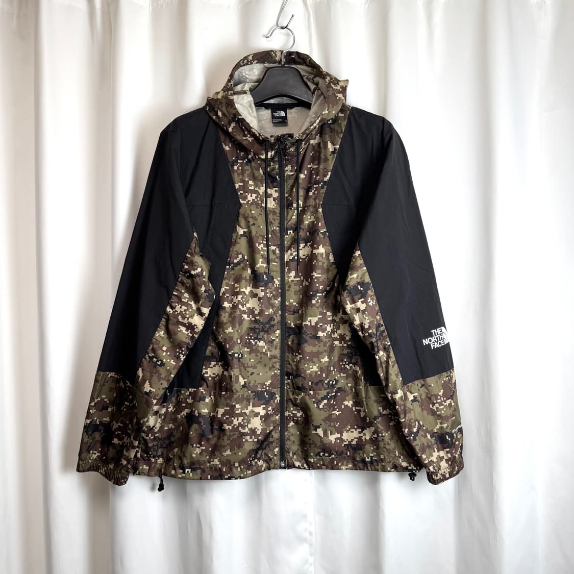 노스페이스 디지털 카모 밀리터리 페릴 윈드 후드 바람막이 집업 자켓 XL 상품이미지2