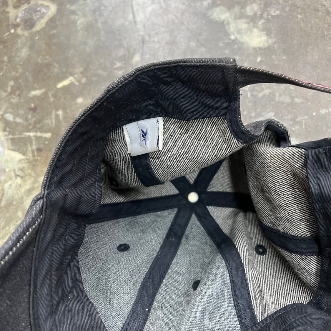 빈티지 리복 블랙 데님 볼캡 야구모자 모자 상품이미지4