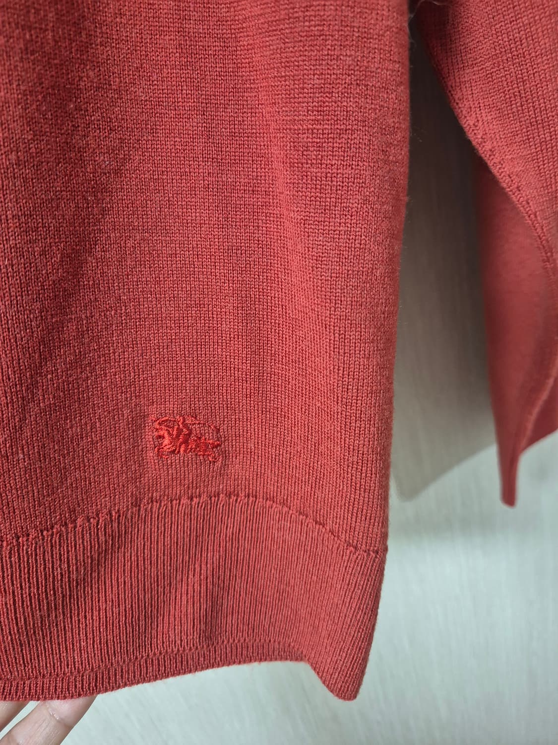 (정품) 버버리  하프넥 니트  버버리스웨터 48 남성 상품이미지4