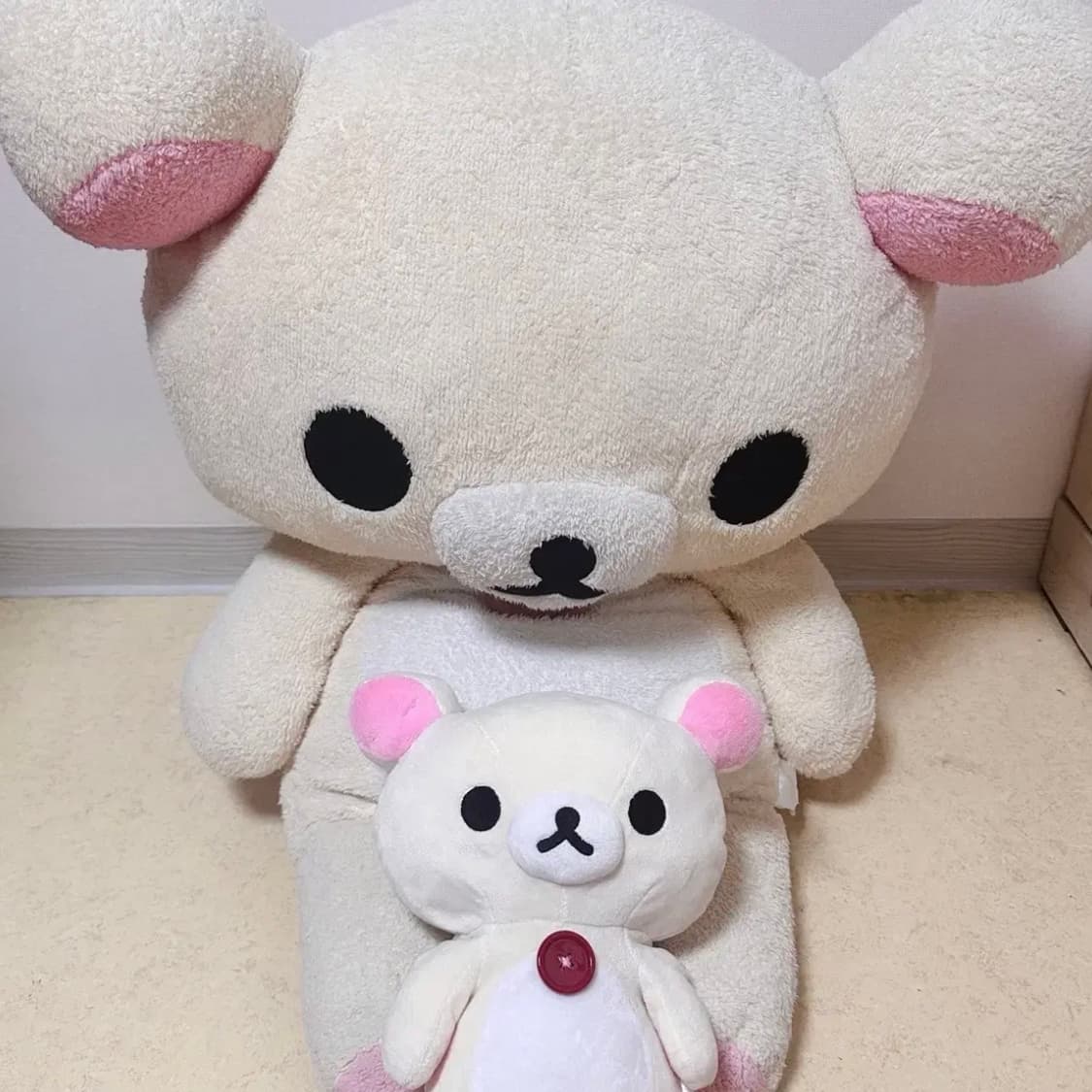 마지막 할인1/16,일괄)산엑스 100cm 장모 특대 코리락쿠마 후와 상품이미지6