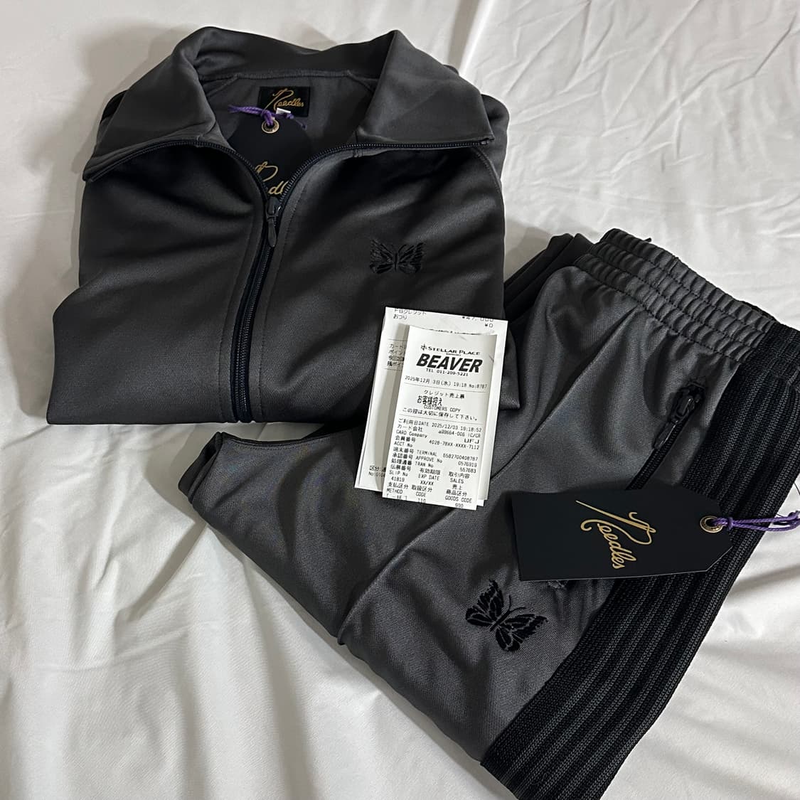 (새상품) 니들스 트랙 자켓 팬츠 세트 차콜 m 팬츠 xs  상품이미지1