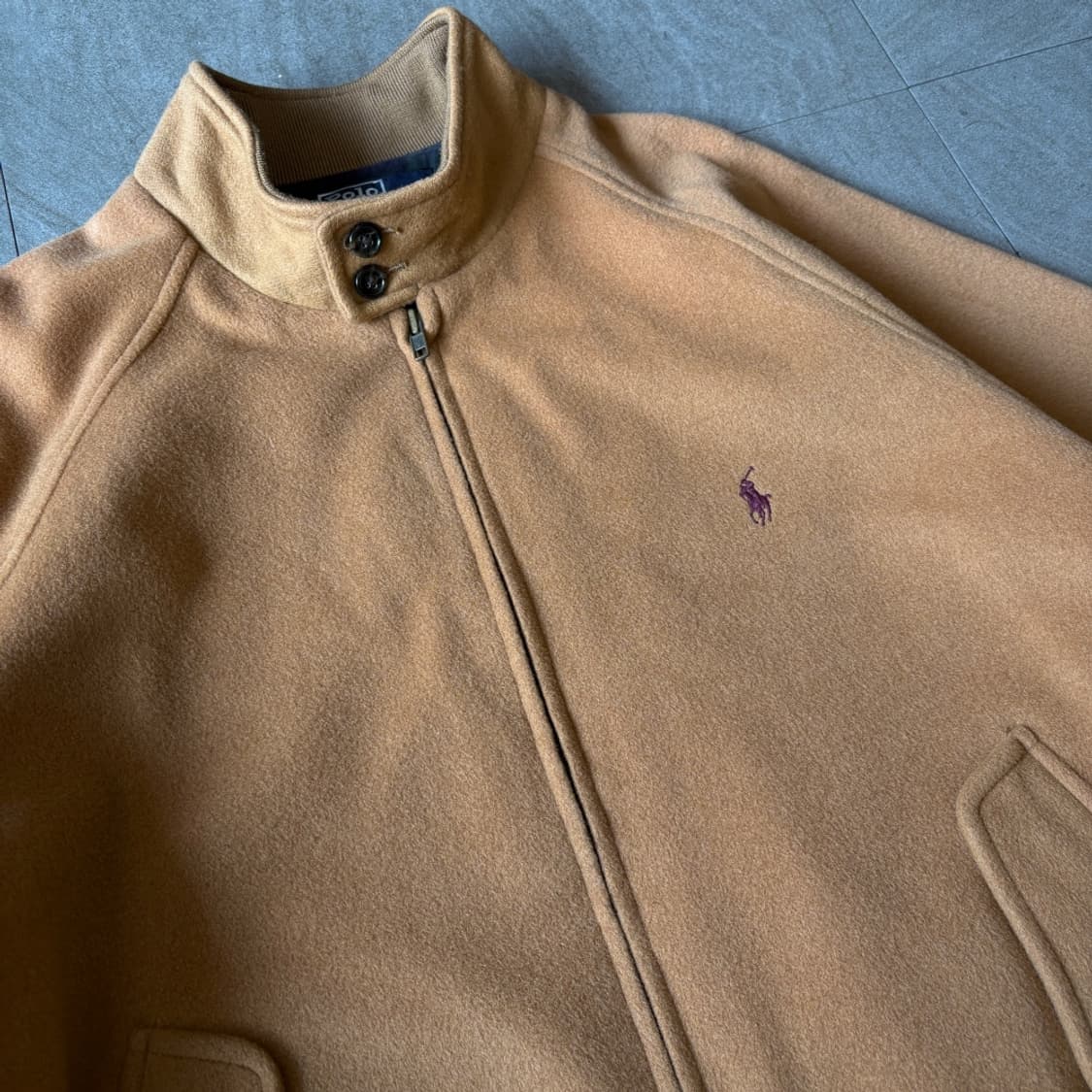 폴로 정품 두산 정품 브라운 울 바라쿠다 자켓 상품이미지5
