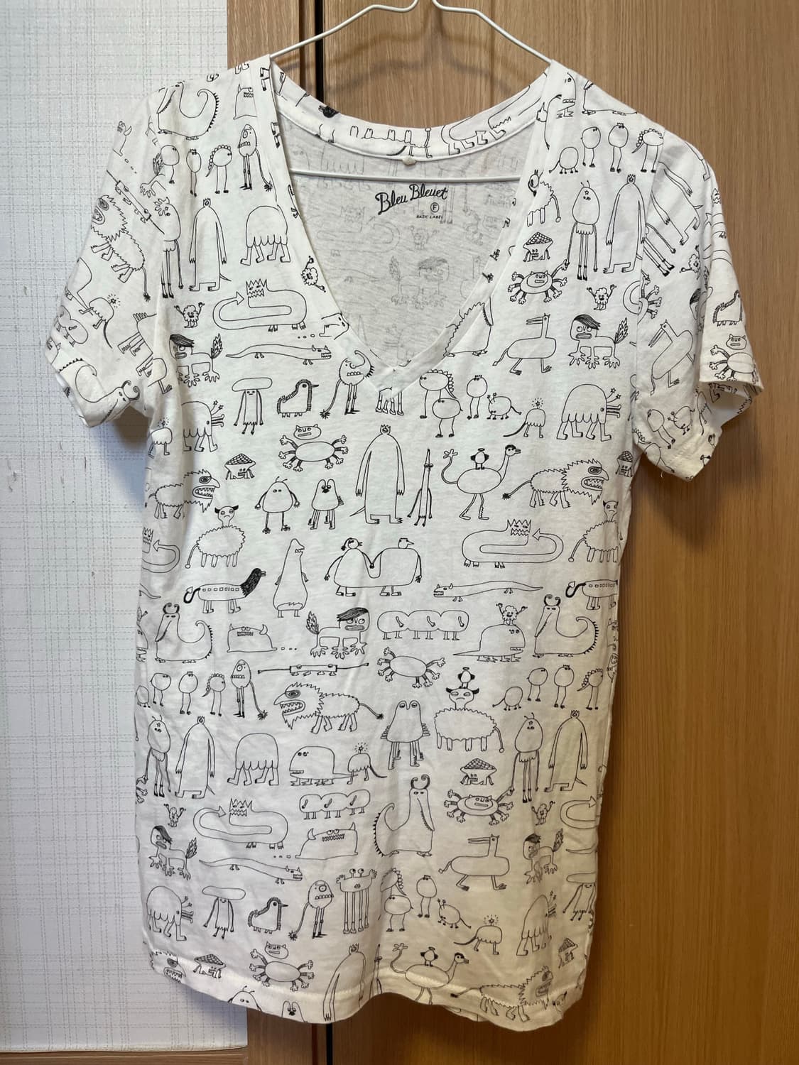 동물무늬 패턴 티셔츠 상품이미지1