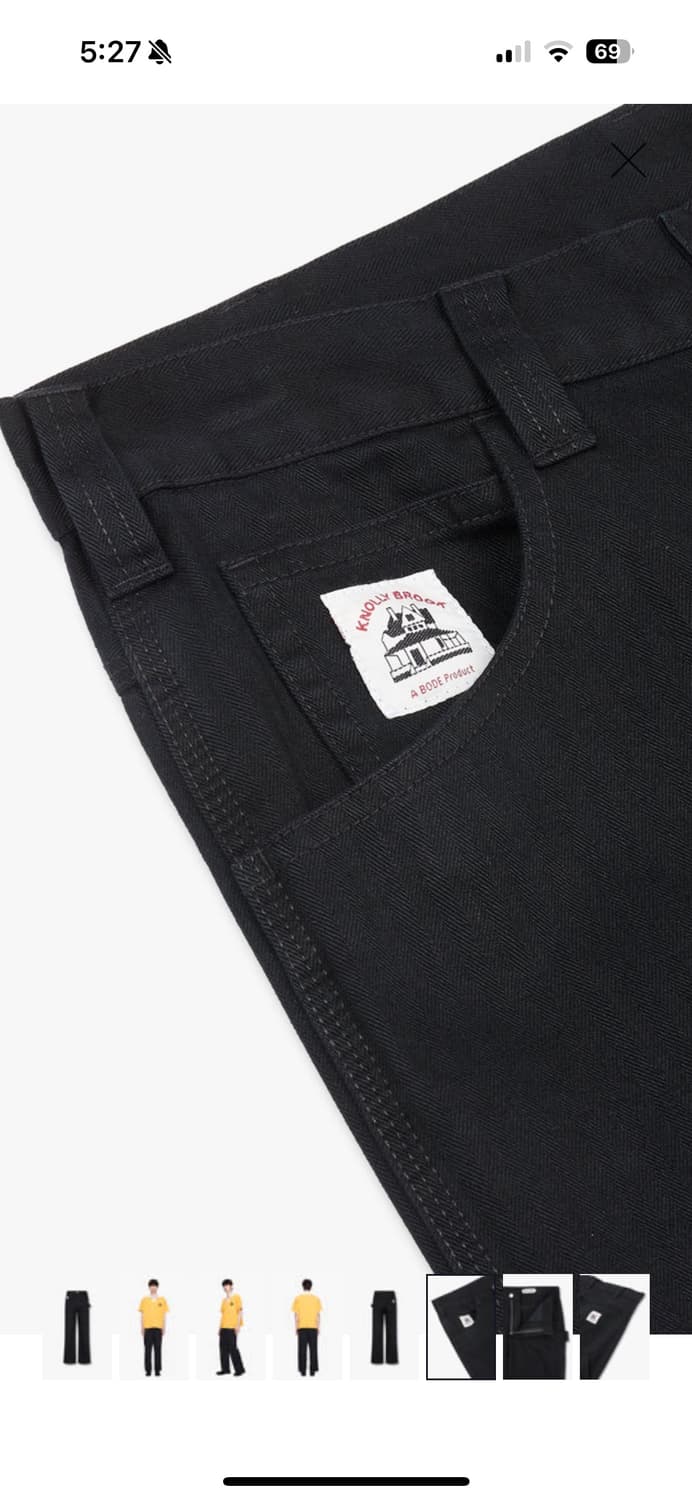 [BODE] 놀리 브룩 트라우저 블랙 31 size 상품이미지3