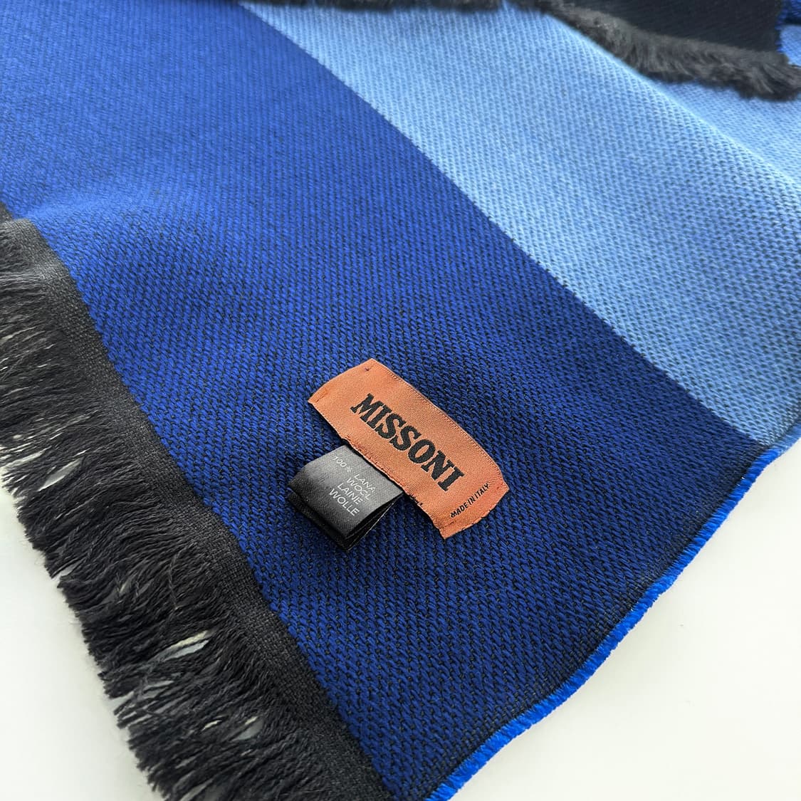미쏘니 패턴 로고 울 머플러 상품이미지3