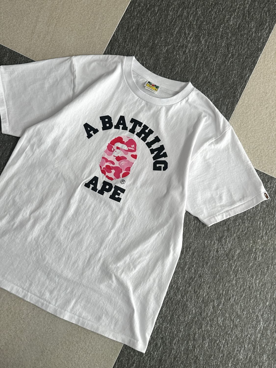 베이프 ABC카모 컬리지 반팔 티셔츠  상품이미지6