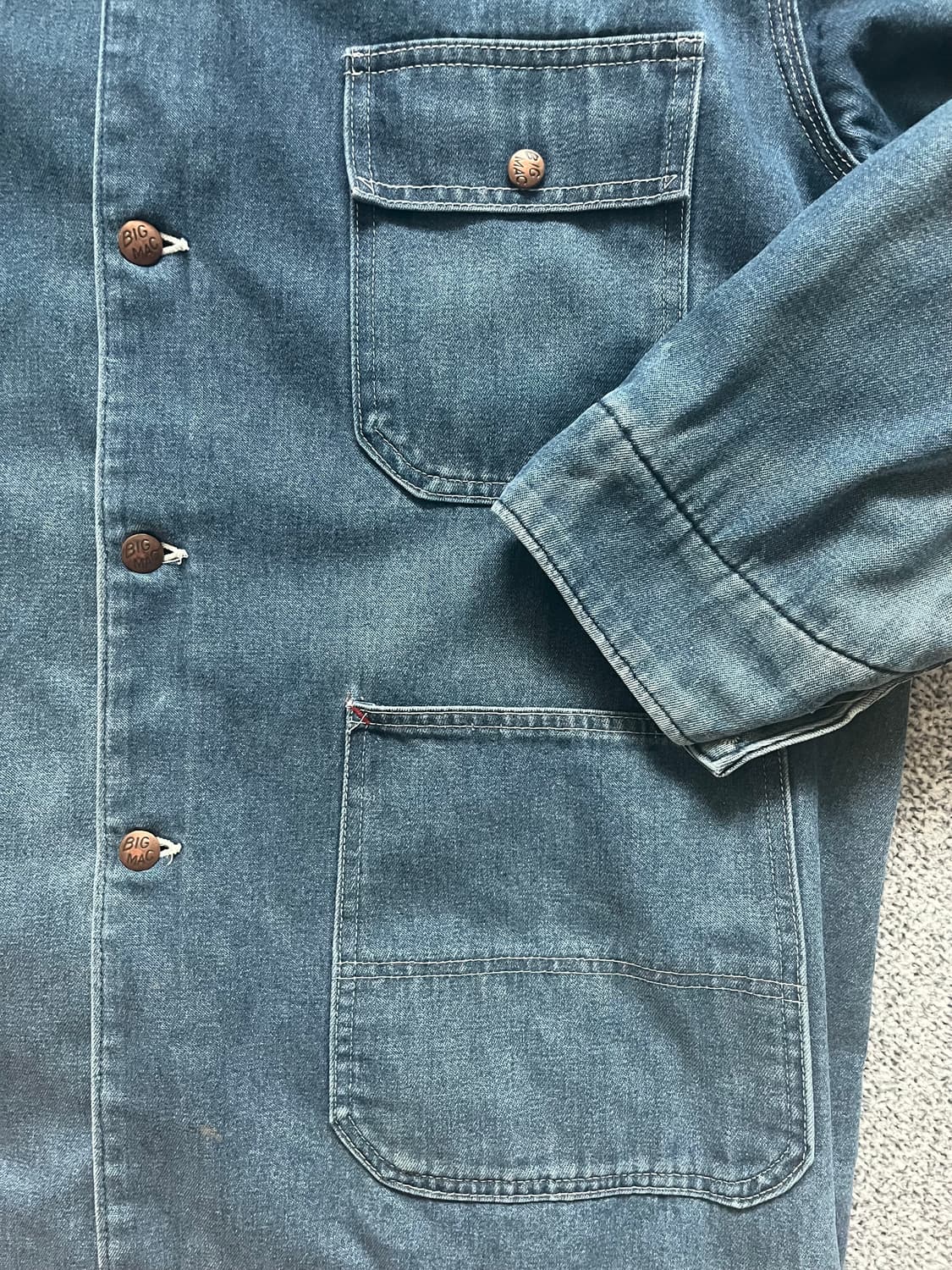 BIG MAC 블랭킷 라이너 데님 초어 코트 상품이미지6
