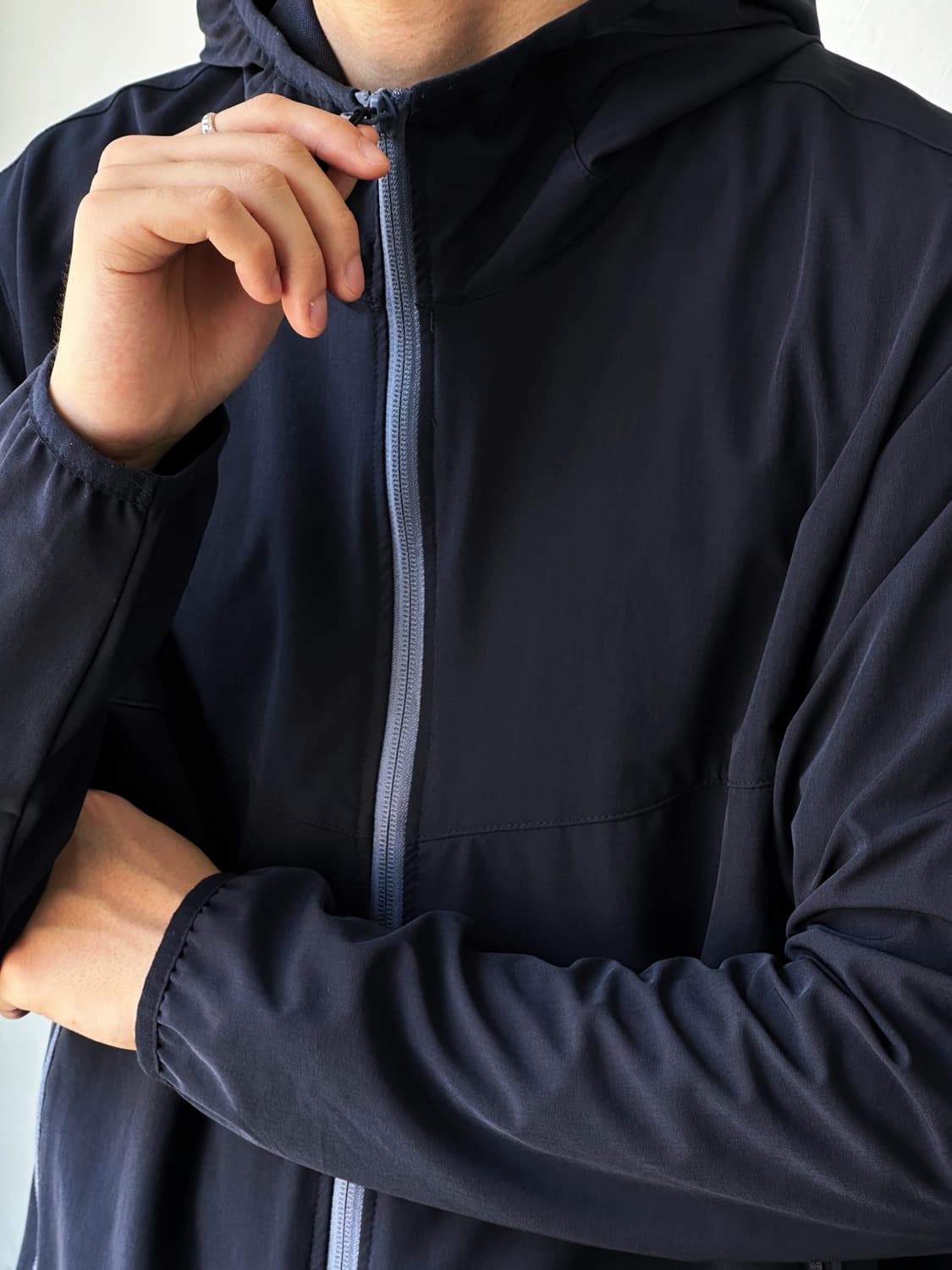 Stretched nylon poly wind parka 상품이미지9