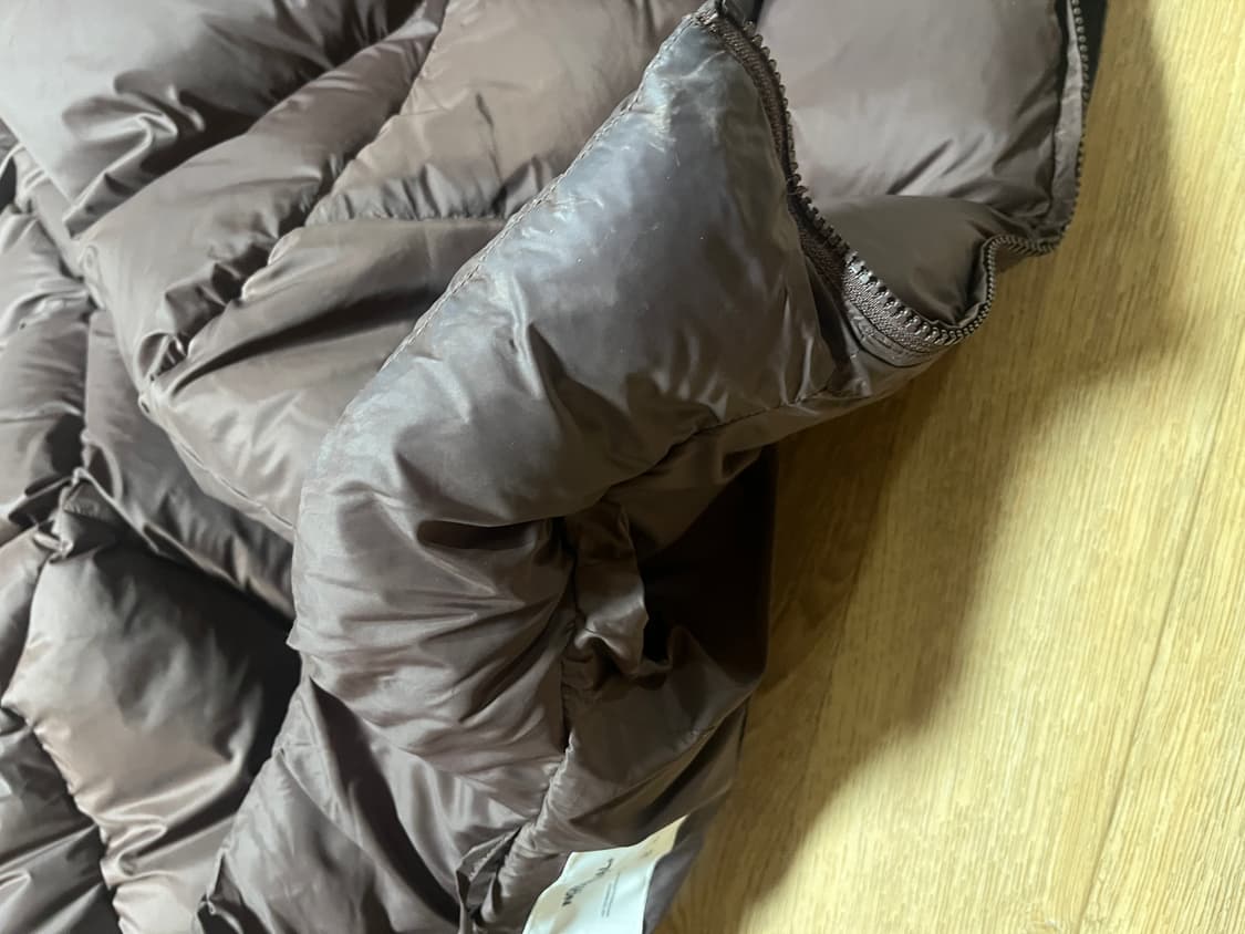 노매뉴얼 엘라 덕다운 숏패딩 브라운xl 상품이미지7