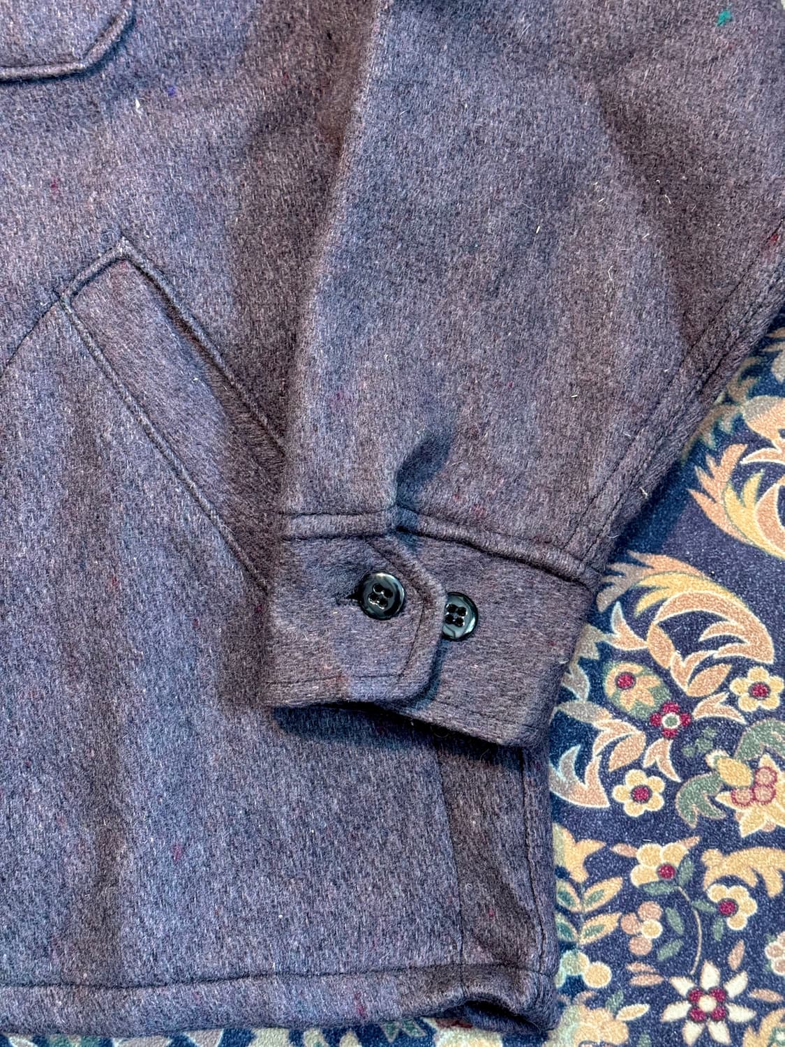 90s Melton 울 스포츠 자켓 워크자켓 상품이미지4