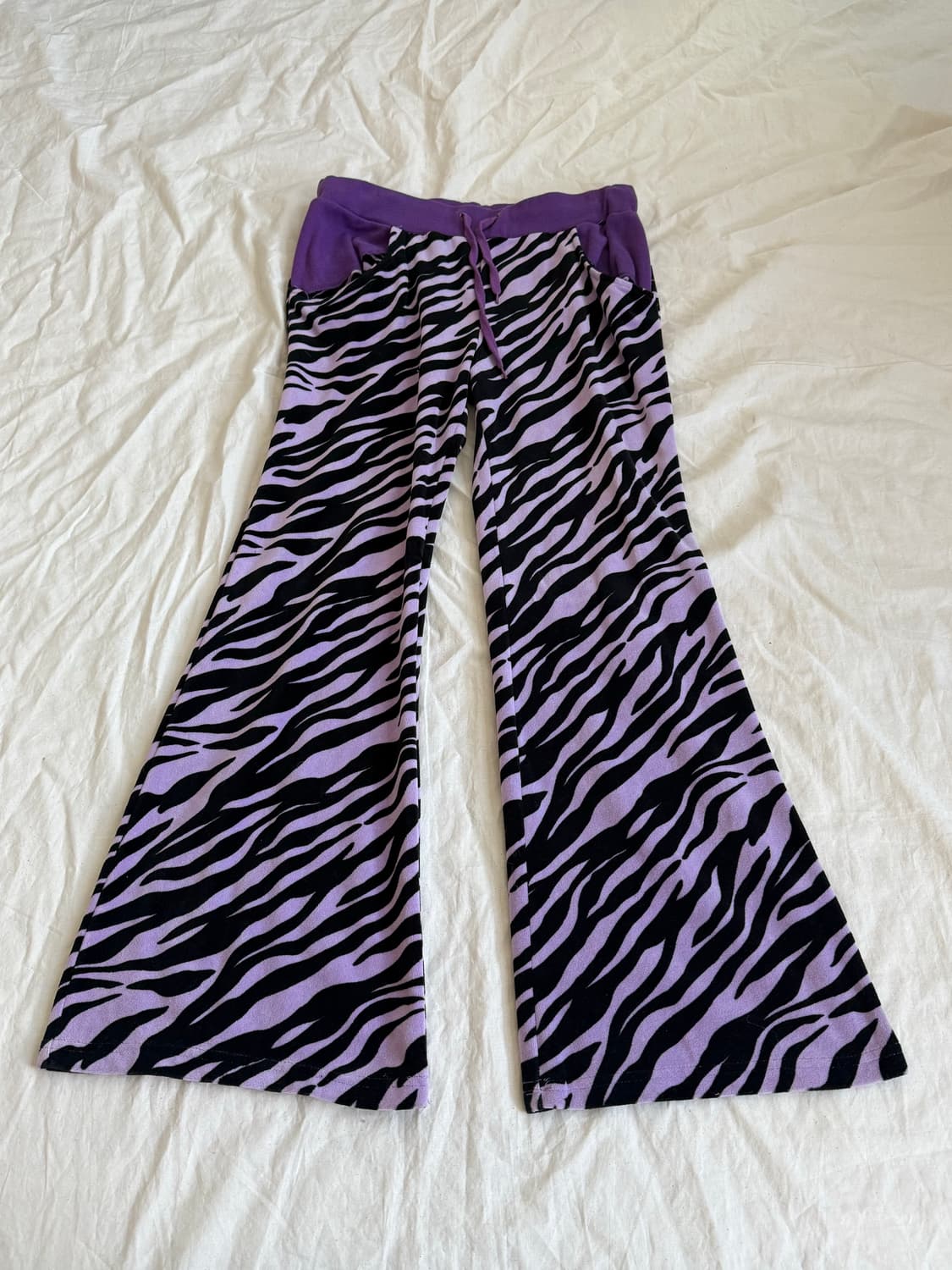 지브라 갸루 부츠컷 팬츠 상품이미지4