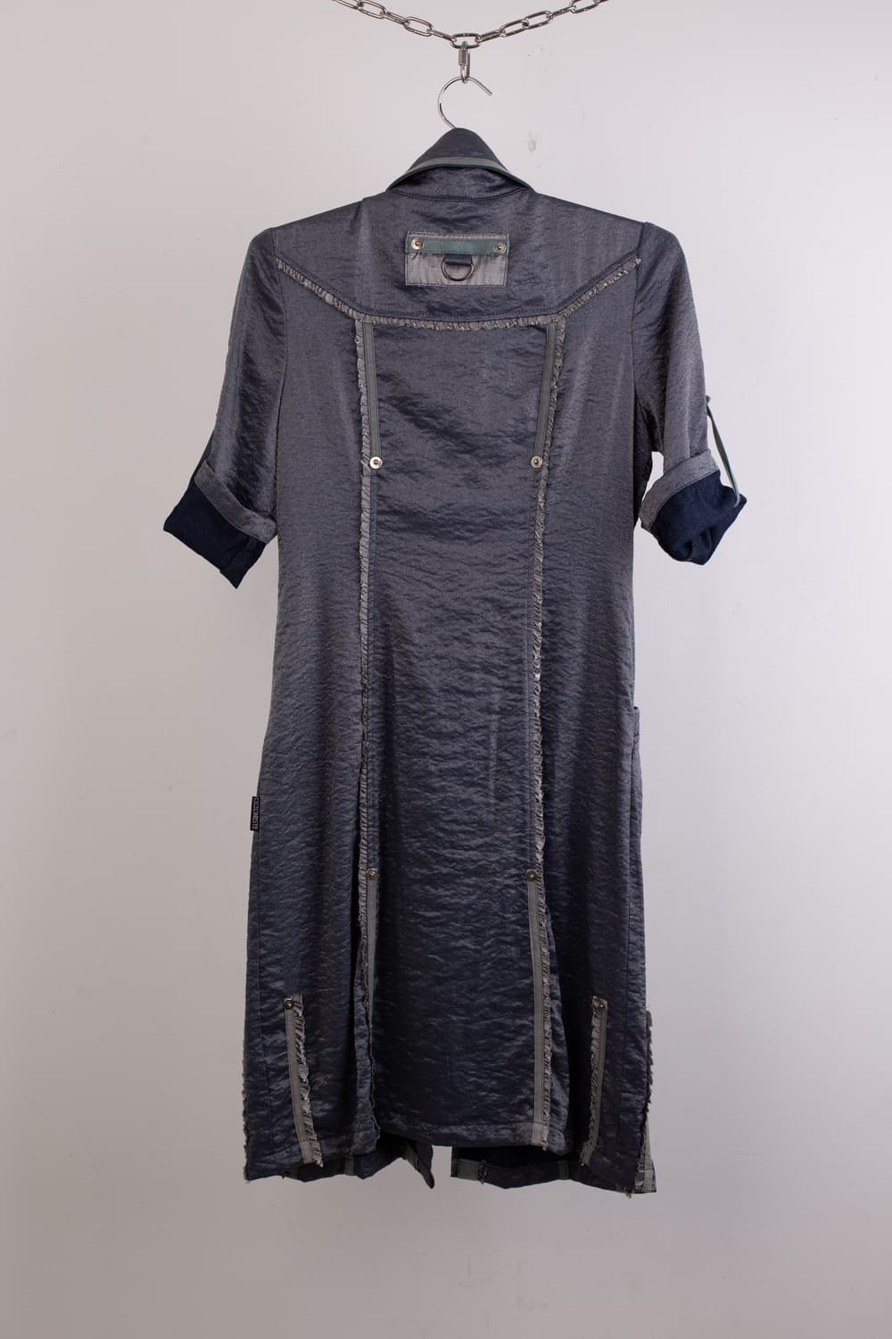 OZZONESTE GLOSSY MILITARY SHIRT DRESS 상품이미지8