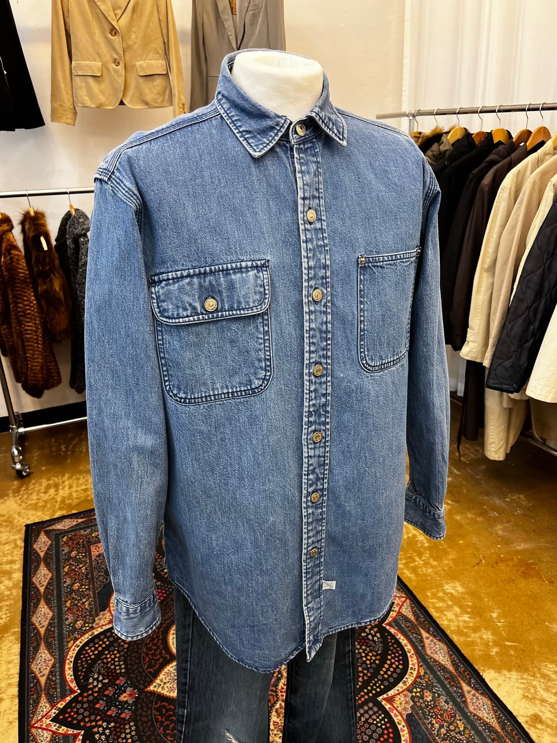 폴로 랄프 로렌 포켓 데님 셔츠 상품이미지1