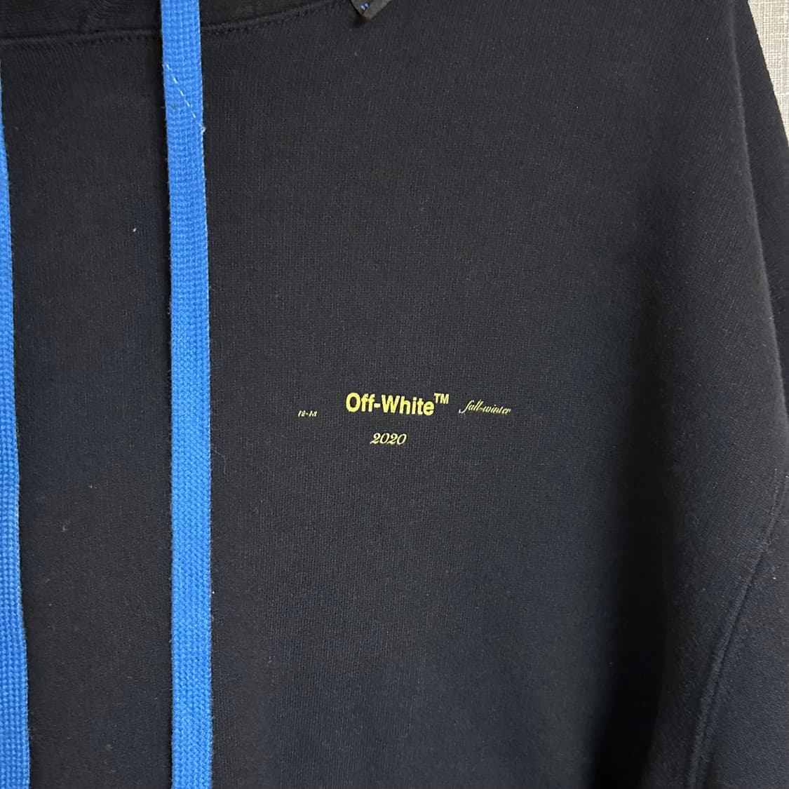 [L] 오프화이트 아크릴 애로우 후드티 블랙 상품이미지5