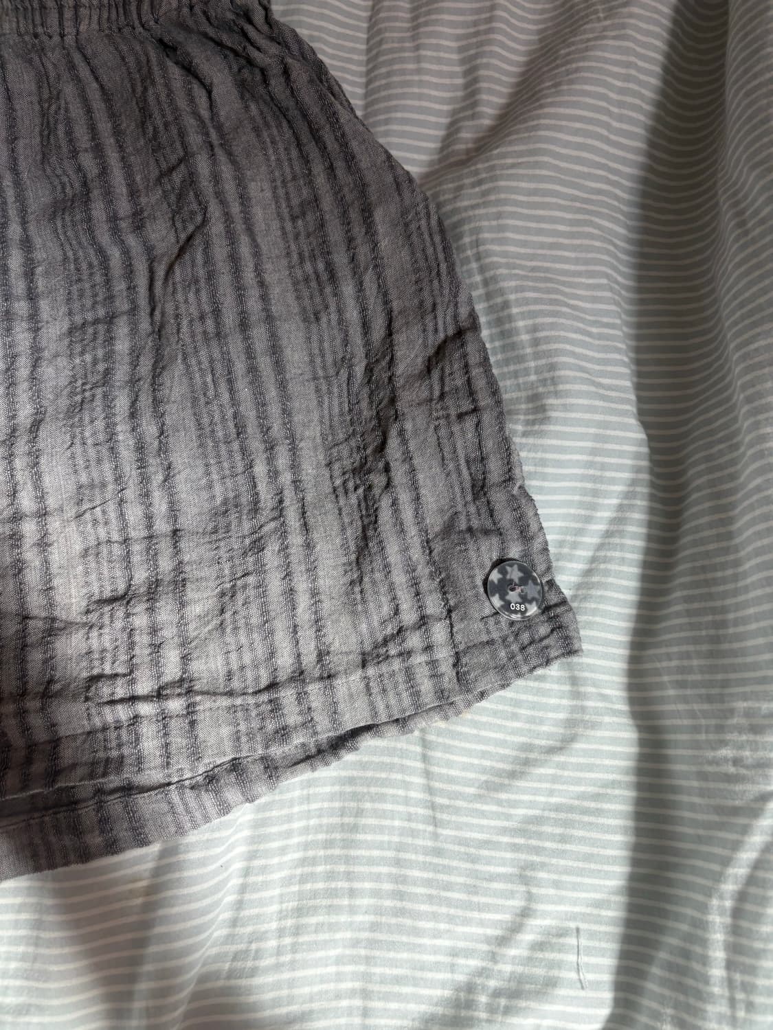 코이세이오 038 ETHNIC SHORTS LIGHT GREY 상품이미지5