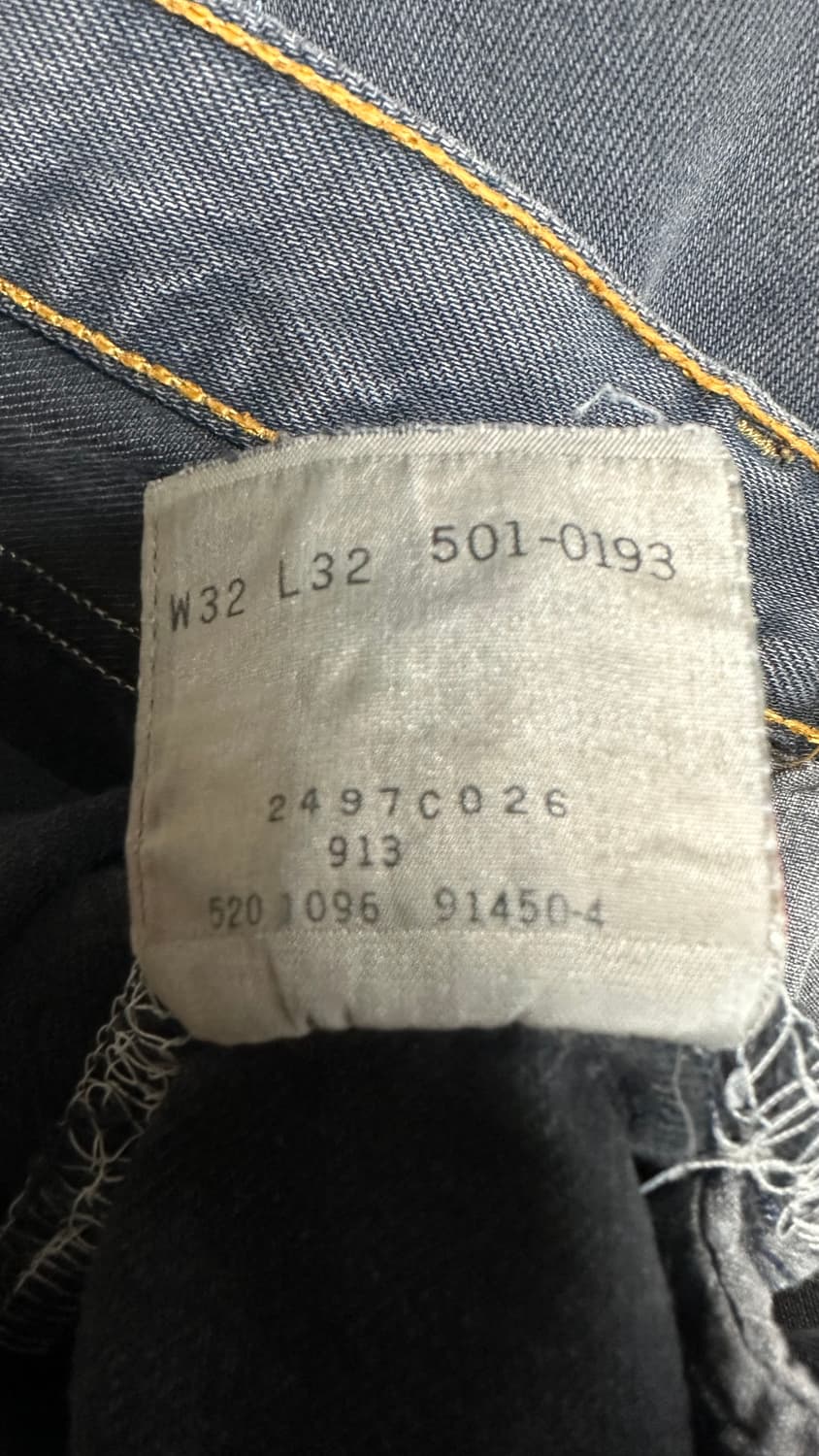 Levi's 90s 리바이스 501 W32 L32 블랙진 상품이미지5