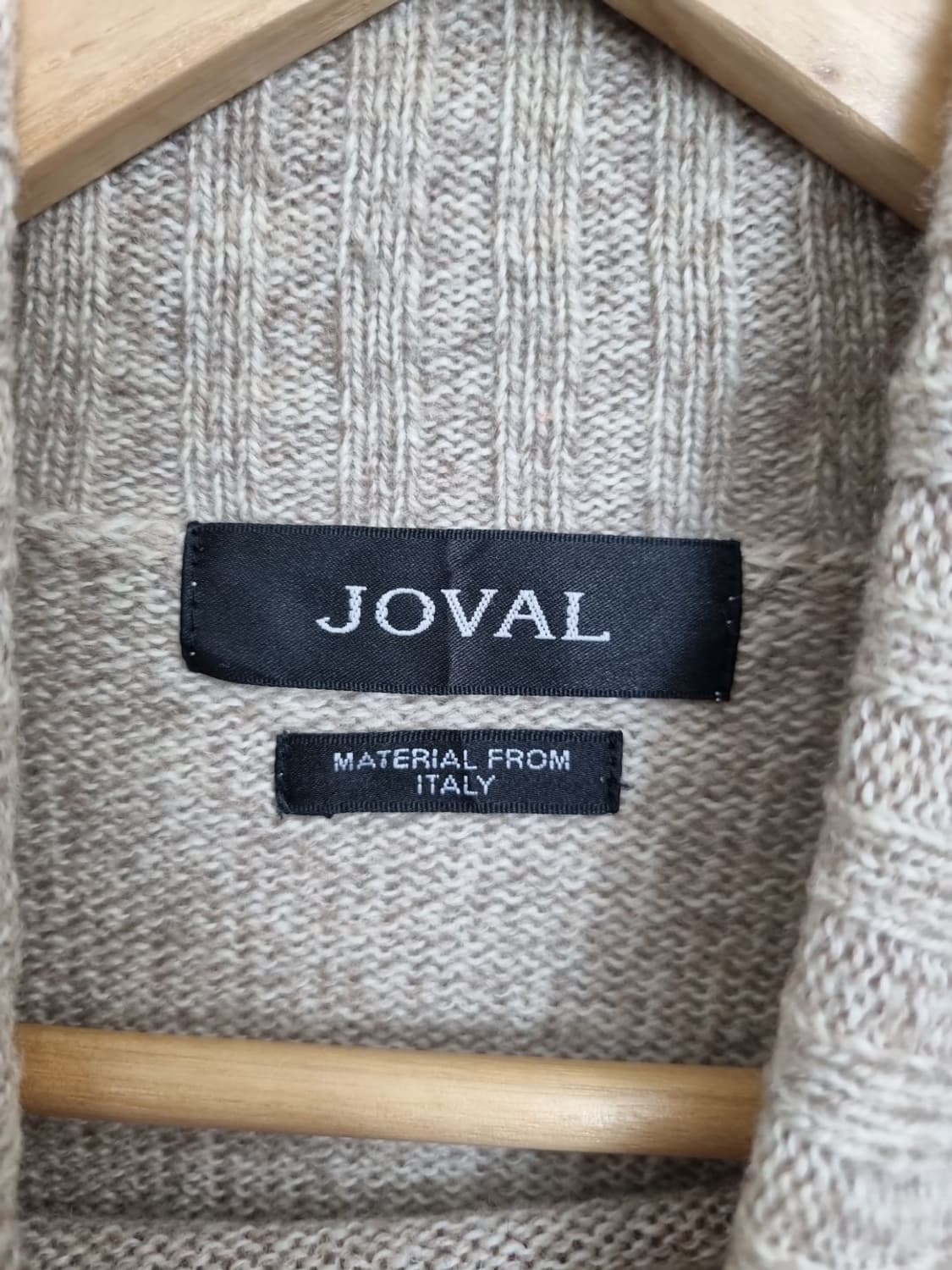 JOVAL 베이지 강아지 패턴 울니트 상품이미지6