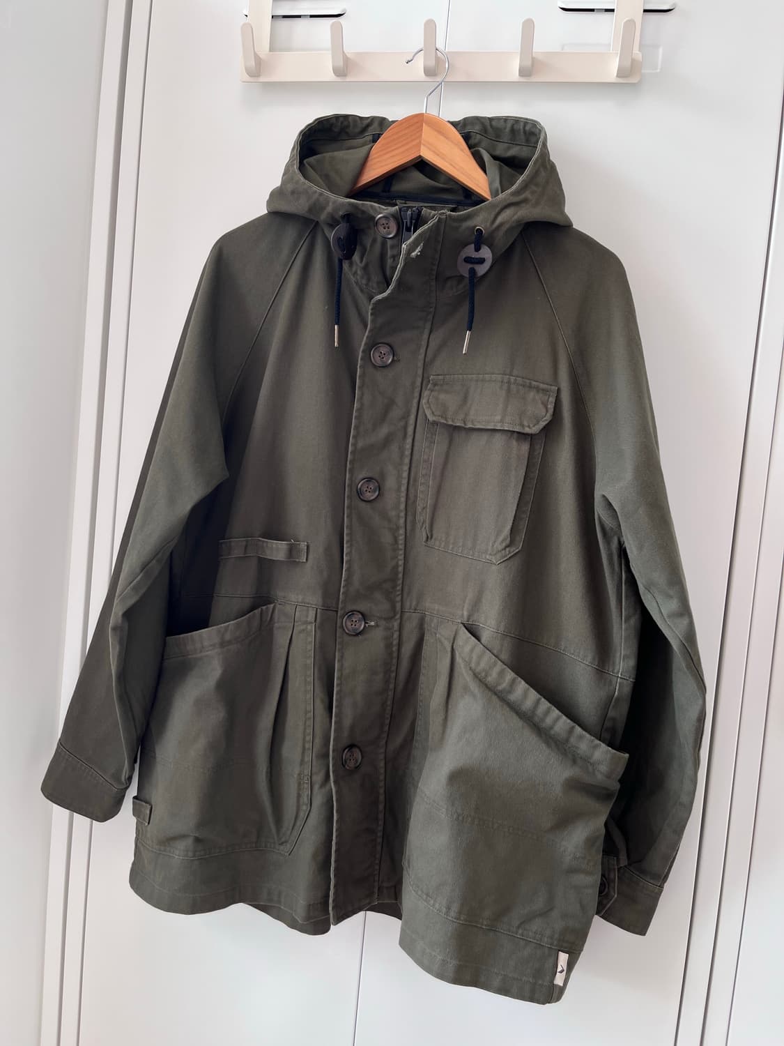 FieldCore 오버핏 빅포켓 카키 야상 코트 상품이미지5