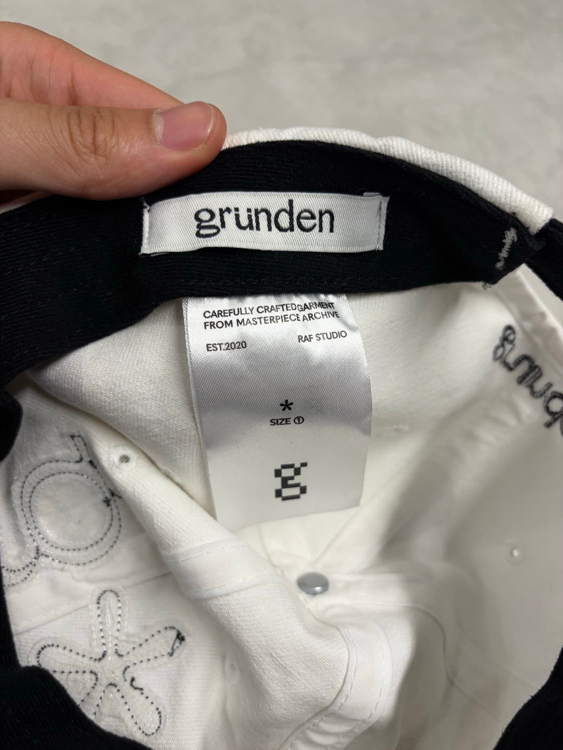 글런든 grunden 배색 로고 볼캡 1사이즈 상품이미지3