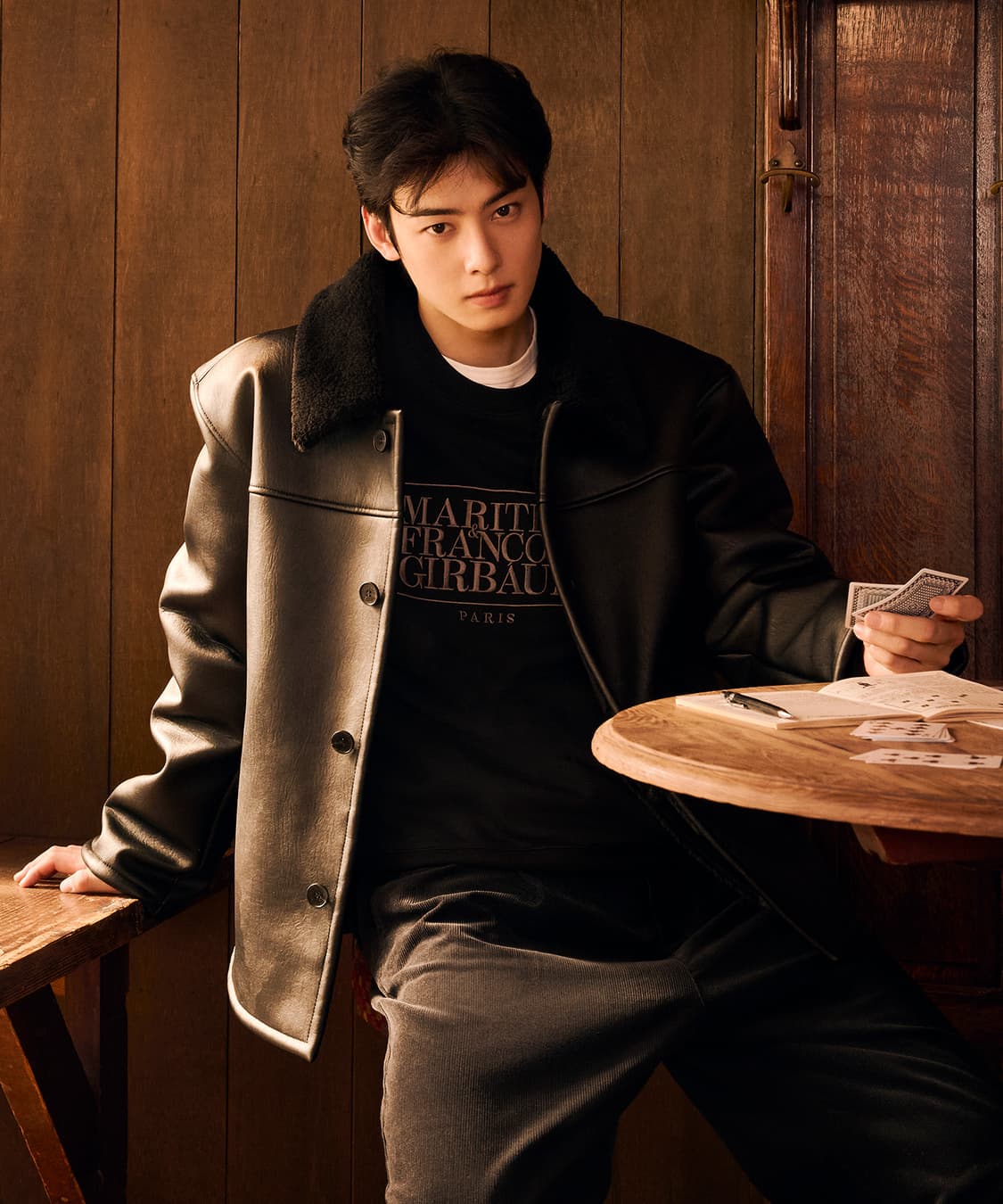 마리떼 오버핏 레더 무스탕 브라운 L (새상품) 상품이미지7