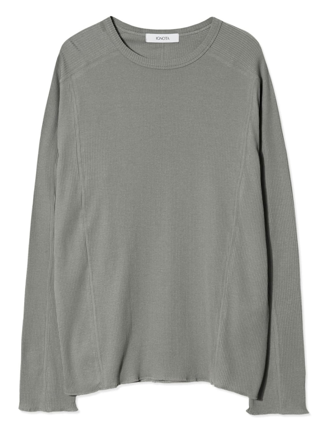 이그노타 컷 롱슬리브 카키 그레이 L사이즈 상품이미지1