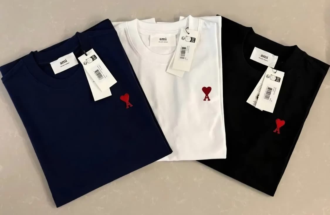 아미 스몰하트 반팔티 화이트XL (새상품/정품) 상품이미지3