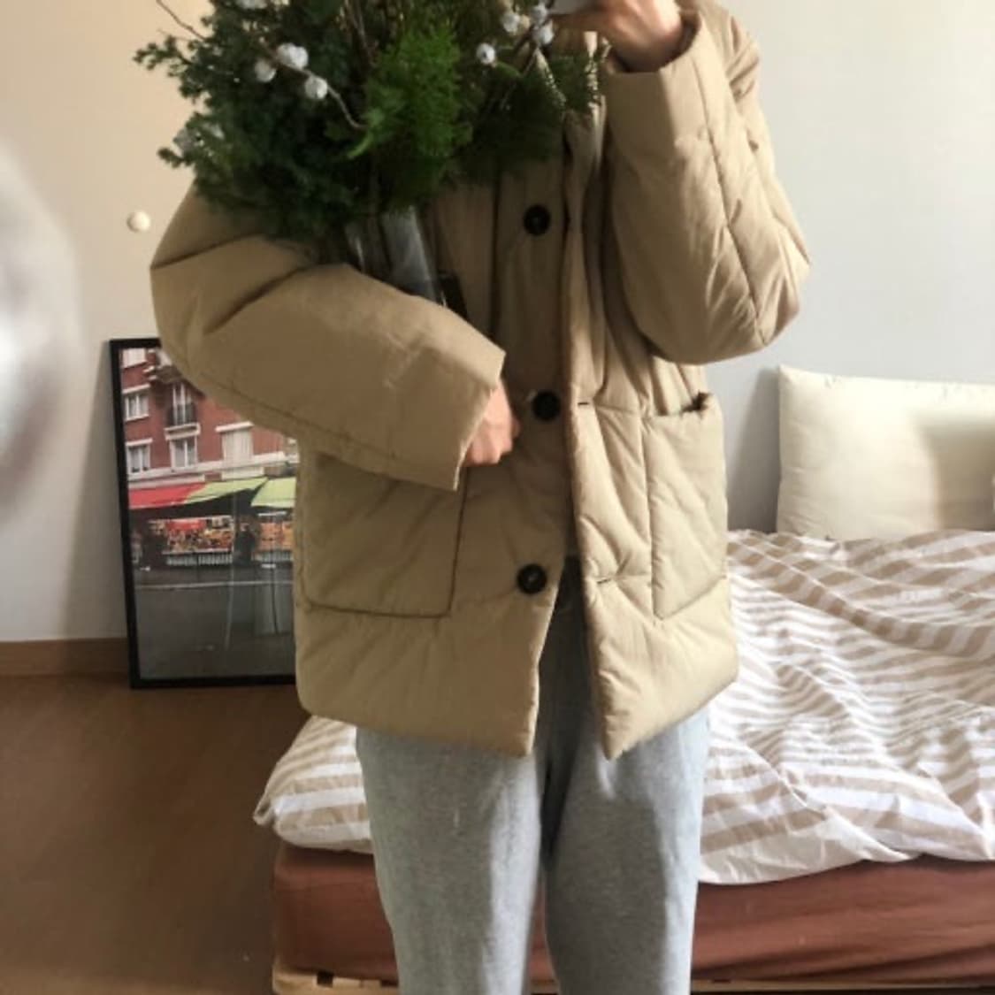 Ged 게드 숏패딩 PADDING TOFFEE NUT 상품이미지3