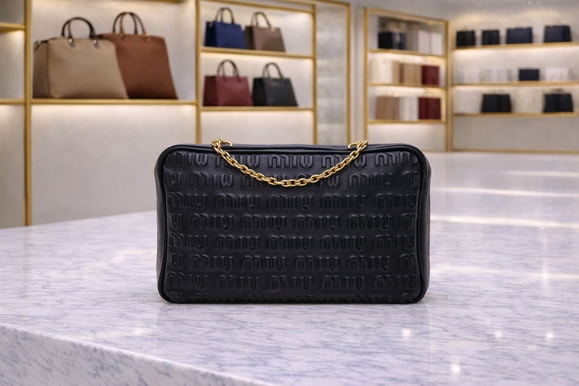 [A급] 미우미우 엠보싱 로고 숄더백 판매합니다!!! 상품이미지1