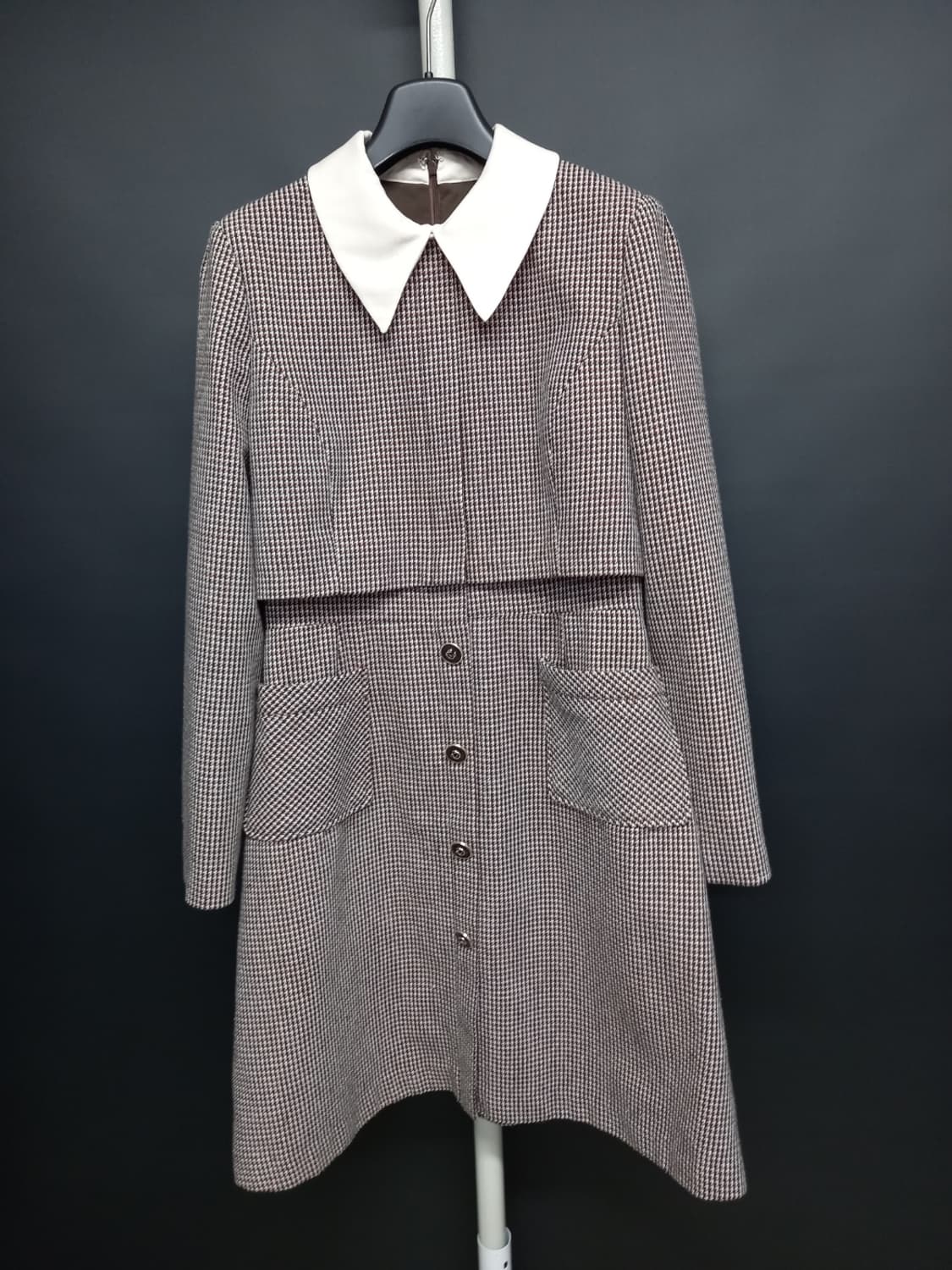 JJ JIGOTT 지고트 춘추동 체크 원피스 55 상품이미지3