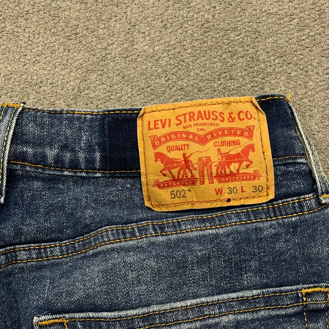 30 리바이스 502 워싱 데님팬츠 상품이미지7