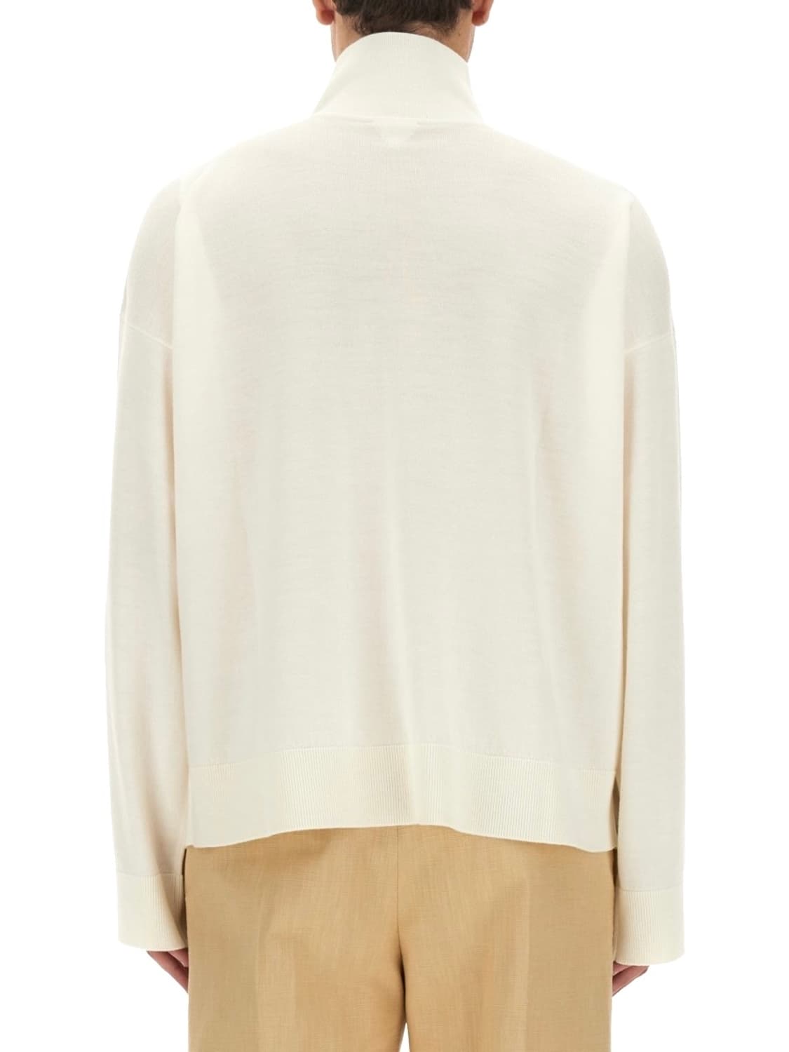 보테가 베네타 하이넥 라이트웨이트 클래식 울 스웨터 니트 화이트 M사이즈 상품이미지2