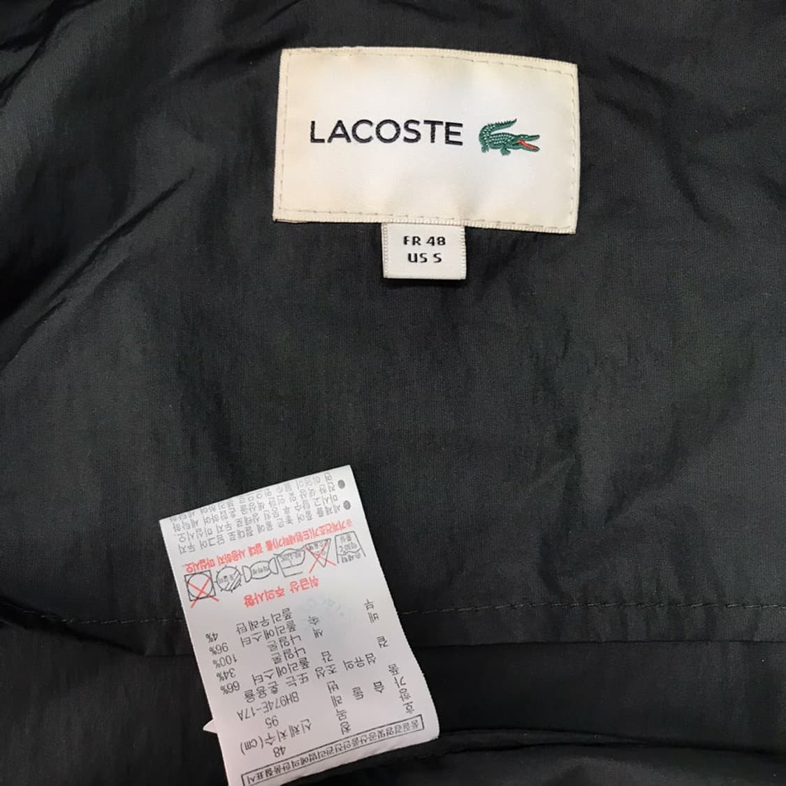 [[M, A급] 라코스테(LACOSTE) 우븐 블루종/바람막이#312 상품이미지5