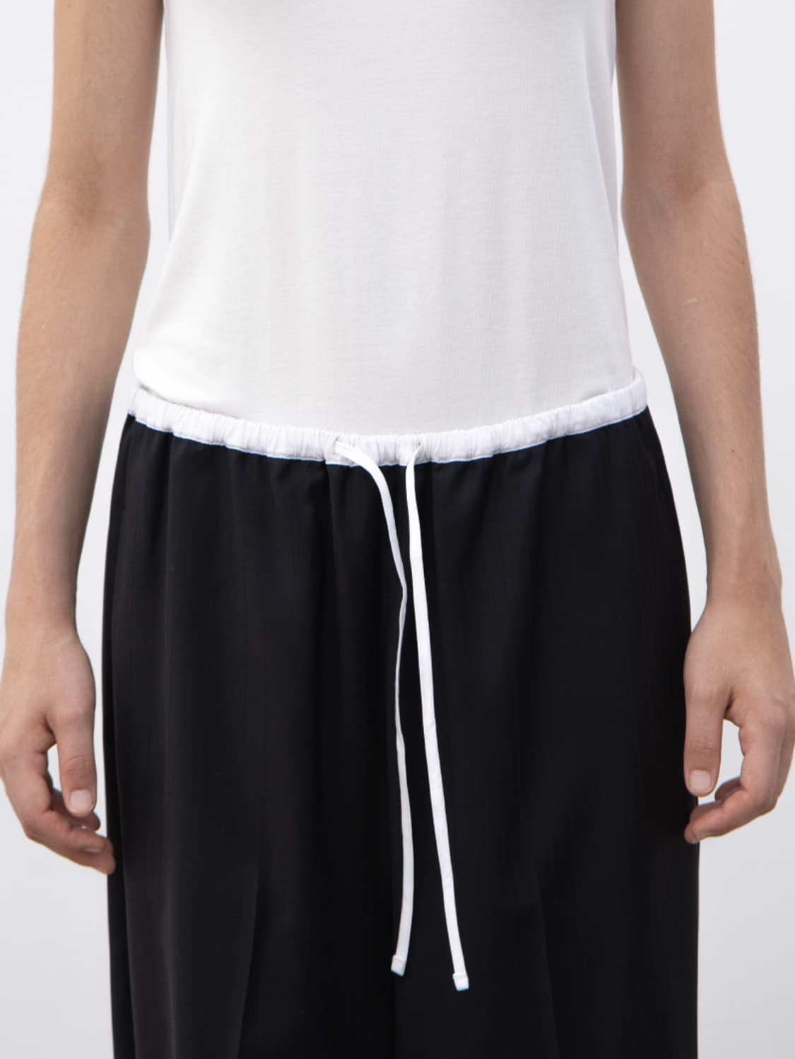 오브헤덴 스트라이프 울 와이드 팬츠 상품이미지3