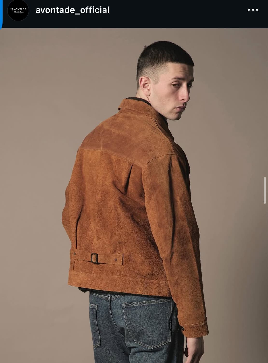 avontade 스웨이드 트러커 타입1 L 블랙 상품이미지6