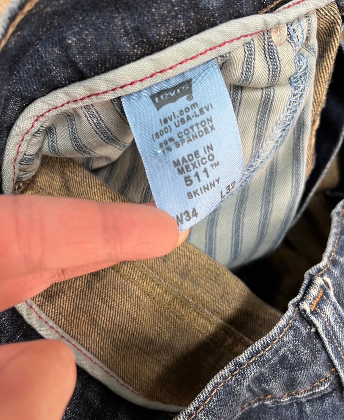 리바이스 511 데님 34 상품이미지6