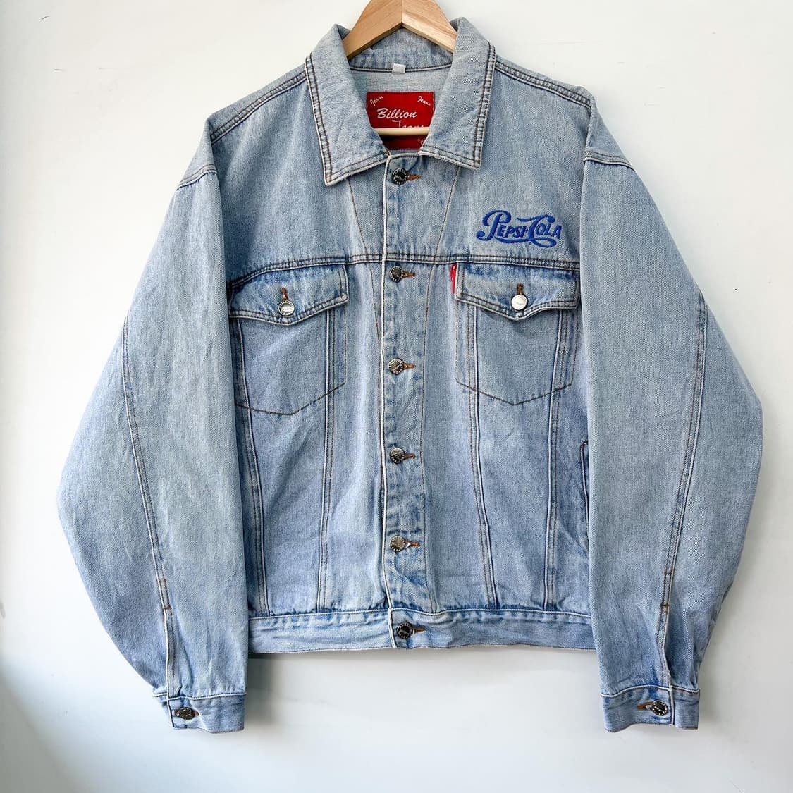 빌리언진 펩시콜라 엠브로이드 데님 트러커 자켓 상품이미지3