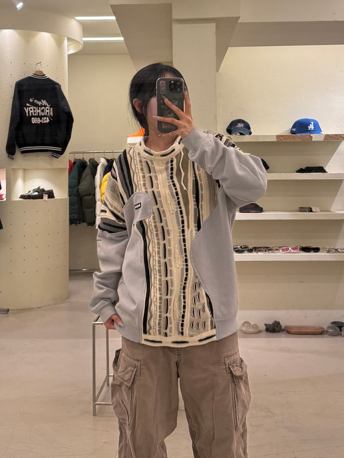 리복 케이블 믹스업 리메이크 스웻 셔츠 U874 상품이미지1