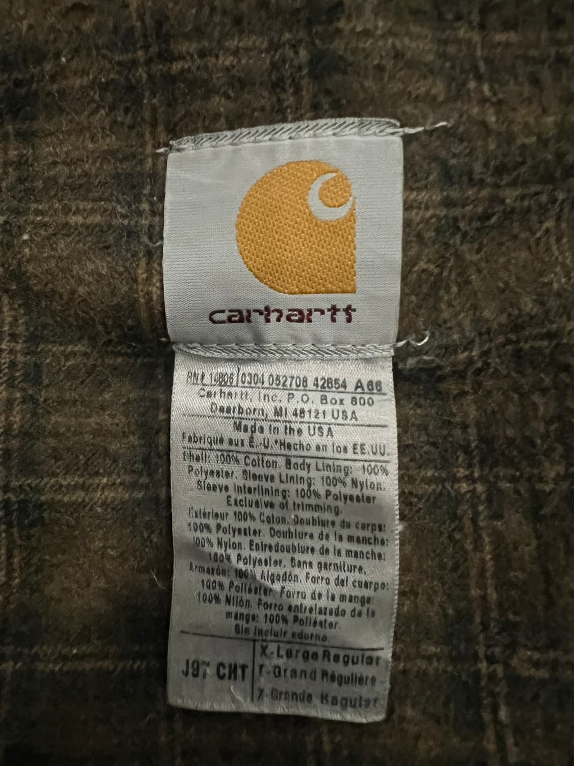 (XL)칼하트 디트로이트 자켓 J97 CHT 체스트넛 상품이미지4