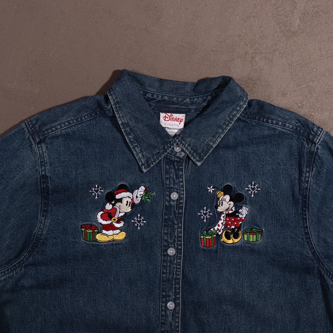 디즈니 자수 데님셔츠 상품이미지2