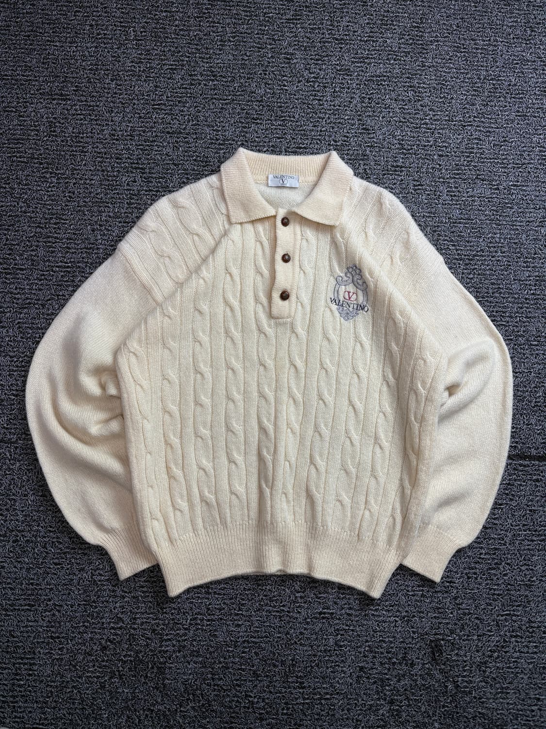 90s 발렌티노 아카이브 케이블 카라넥 니트 2299 상품이미지2