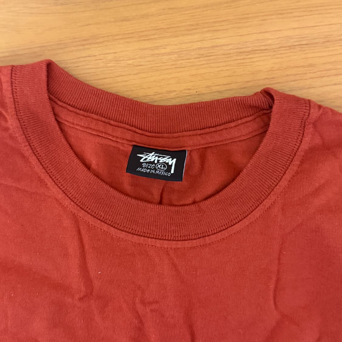 베이직 스투시 반팔 오렌지 XL 상품이미지3