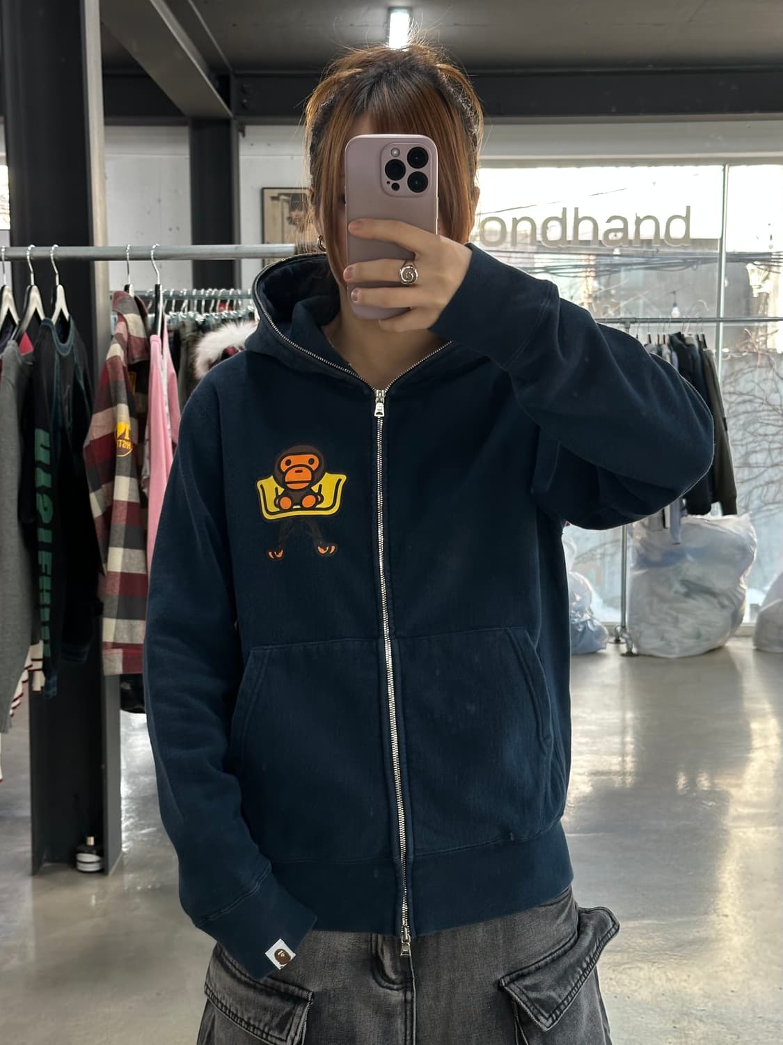 베이프 베이비마일로 풀 후드집업 상품이미지5