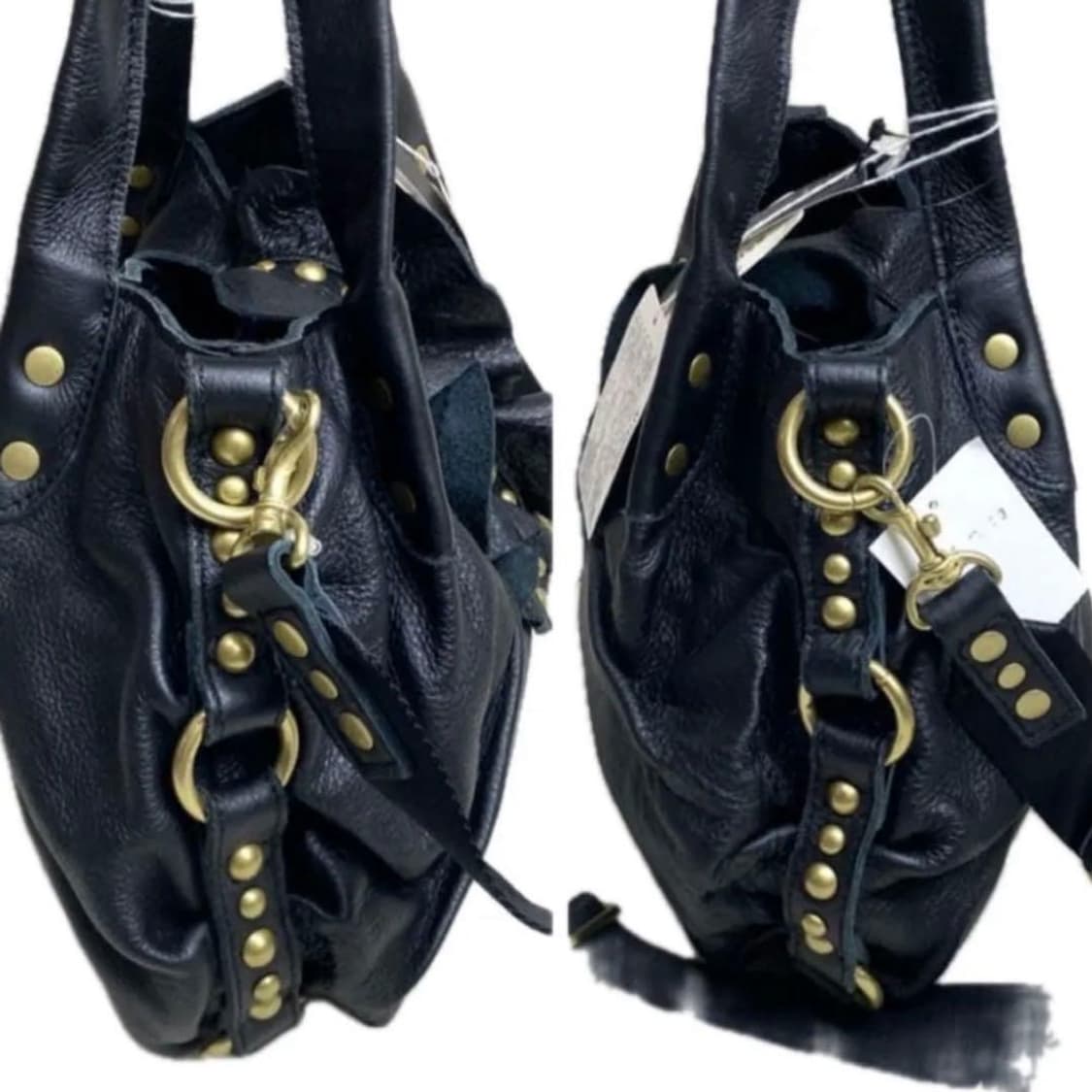 TRES 스터드 레더 블랙 투웨이 숄더백 펑크고스로리갸루 상품이미지3
