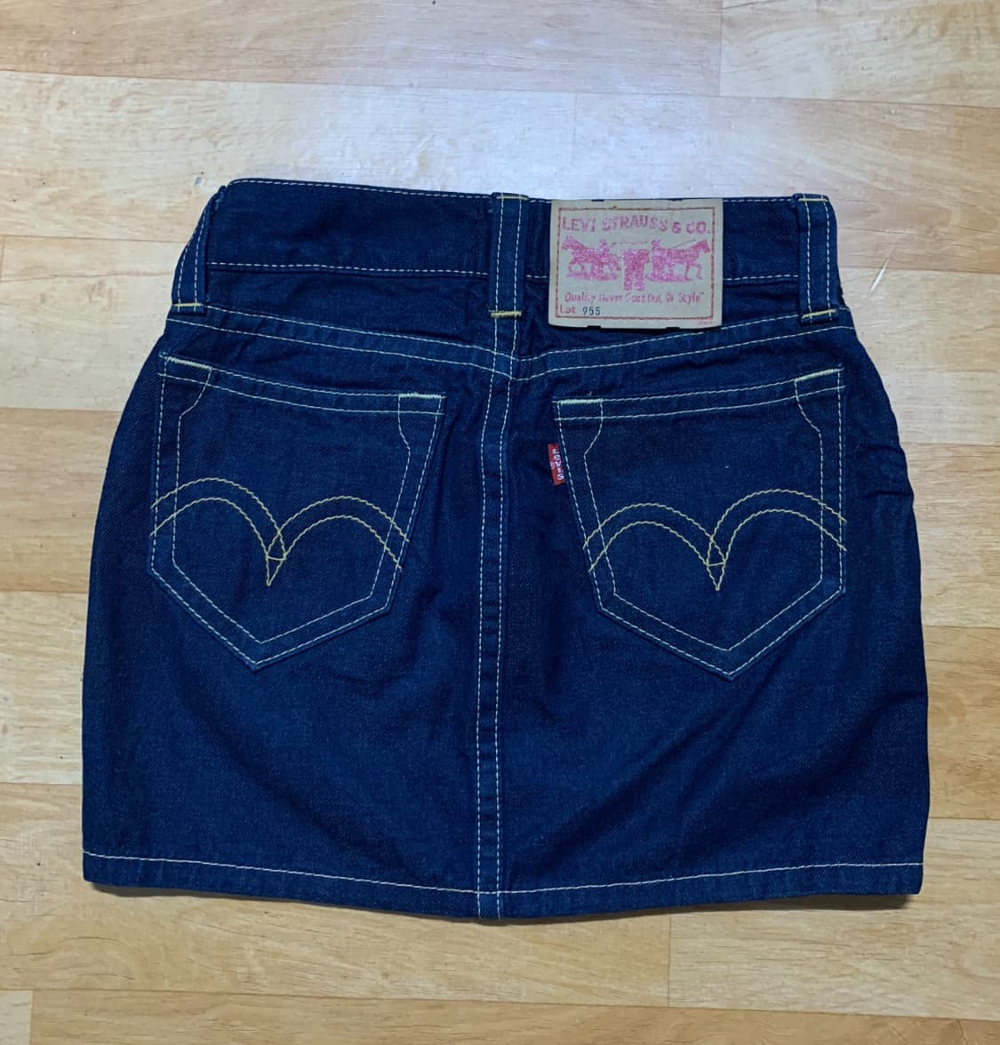 LEVIS TYPE1 리바이스 타입원 955 크러시트 워시 데님 스커트 상품이미지9