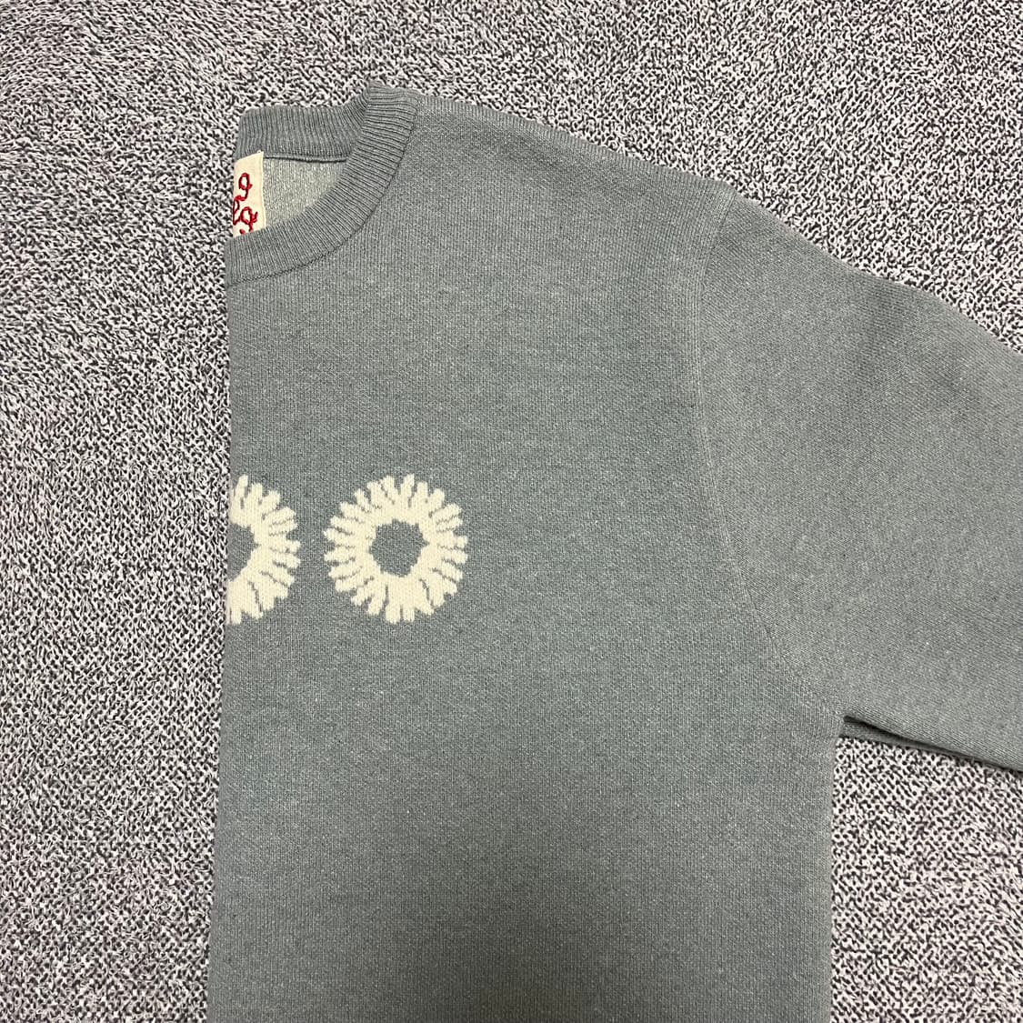 999humanity_Crewneck knit light blue 상품이미지5