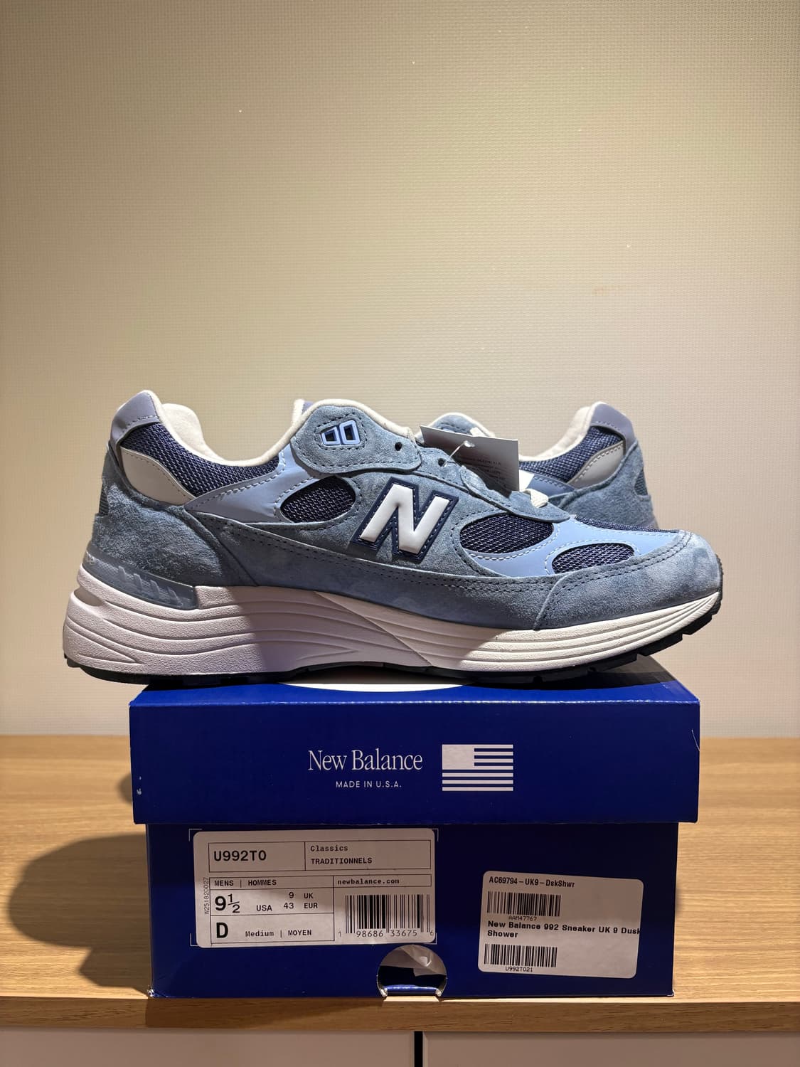 (새제품)뉴발란스 992 메이드 인 USA 더스크 샤워 280mm 상품이미지1